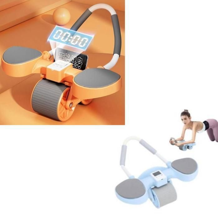 Roue abdominale 2en1 avec support de coude (Couleur aléatoire)