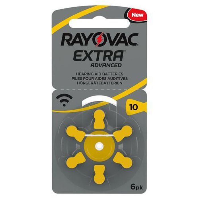 Pcs 6 - piles auditives Rayovac 10