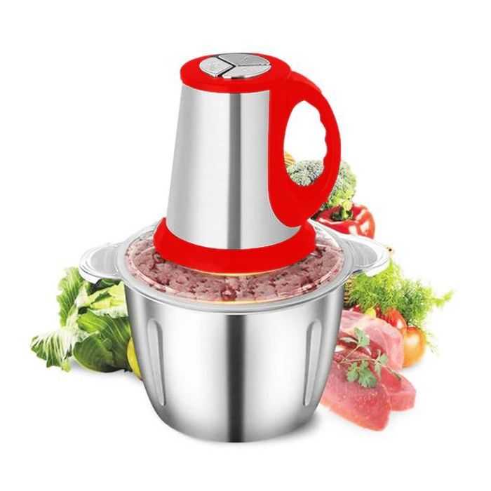 Hachoir à viande - Manuel - Acier inoxydable - 3 L - Polyvalent - Durable