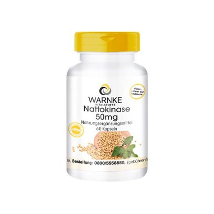 Warnke Nattokinase 50mg - 2000 FU - 60 gélules - Fermenté - Made in Germany