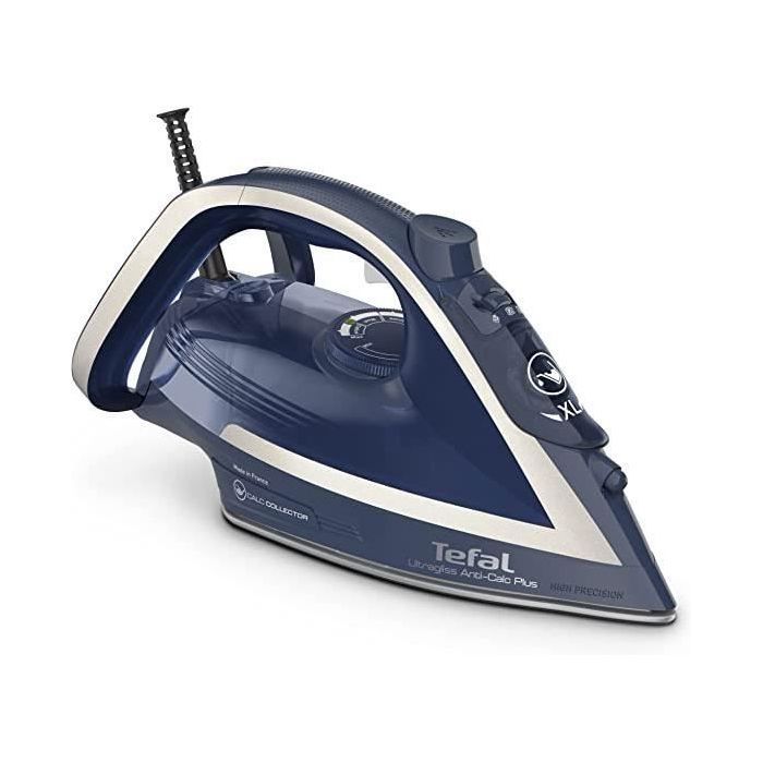 Fer à repasser vapeur - Tefal - Ultragliss Anti-calcaire - 2800W - Débit de vapeur 50g/min - Bleu/Blanc