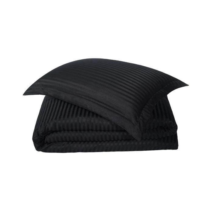 COUETTE RAYEE SATINEE KING SIZE 180CM - BLEU NOIR