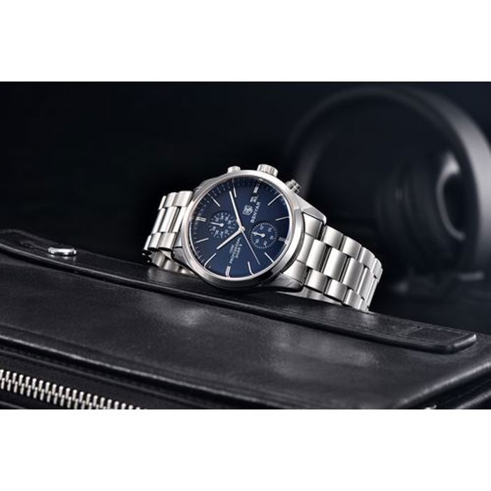 Montre - Benyar - Quartz - Étanche - Chronographe - Acier inoxydable