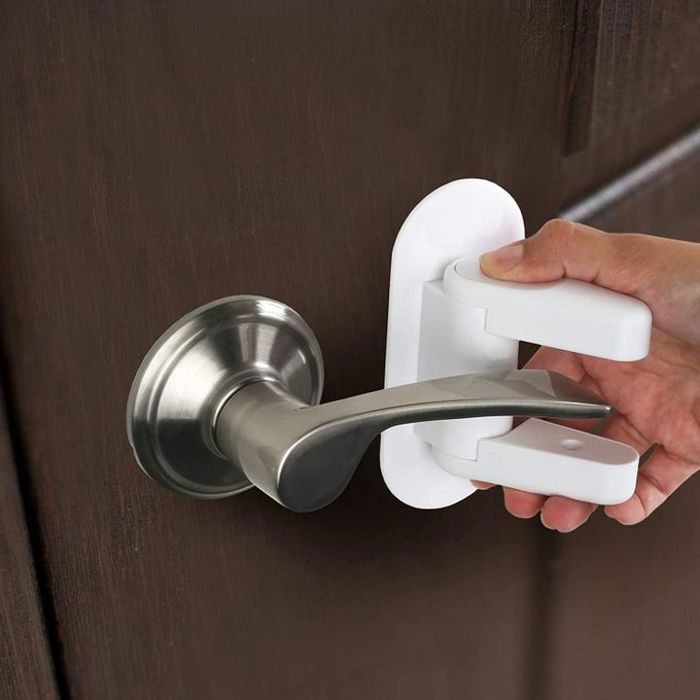 Verrou serrure de portes et poignées, empêcher les enfants d'ouvrir la porte