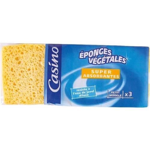 CASINO Eponges végétales Super Absorbante - 3 pièces