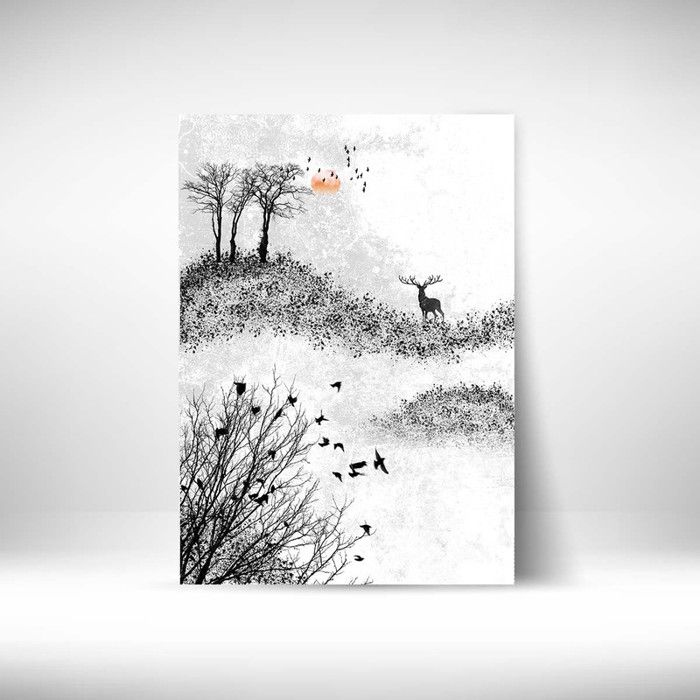 Tableau Décoratif - Luxe - 40 x 60 cm - Multicolore - Design Contemporain