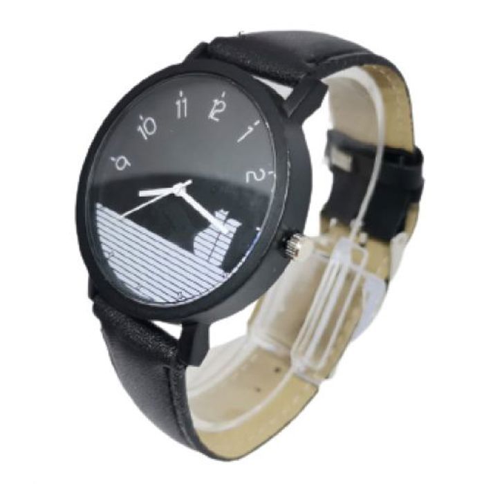 Montre - Sanifes - Tendance 2021 - Bracelet simili cuir - Mouvement Quartz - Affichage analogique