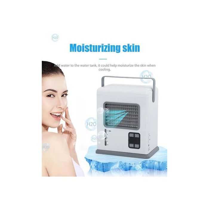 Climatiseur mobile - Cimatiseur - Affichage intelligent - Portable - Fonctionnement sur batterie - Vent froid