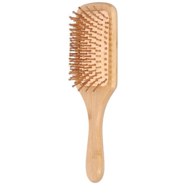 Drfeify Peigne à cheveux Brosse à Cheveux en Bambou Peigne de Massage du Cuir Chevelu Brosse Protectrice des Cheveux