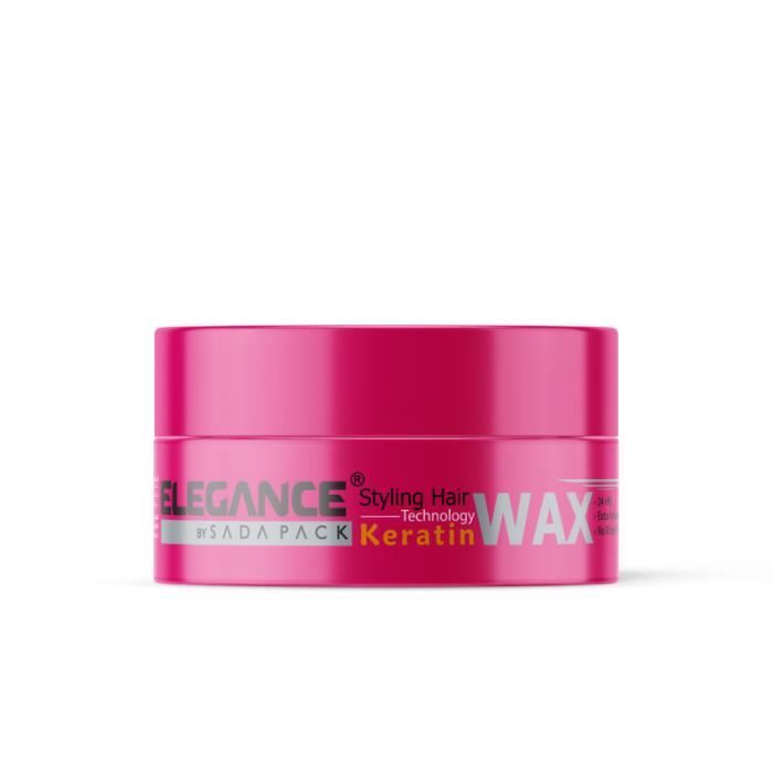 Cire Coiffante - Elegance Styling - Keratine - 140 Gr - Brillance Durable - Sans Colorant