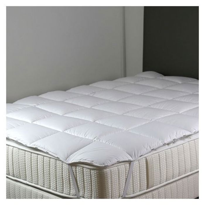 Sur matelas Malabata de confort Blanc - 1 Place - Améliorez Votre Confort de Sommeil 100*190