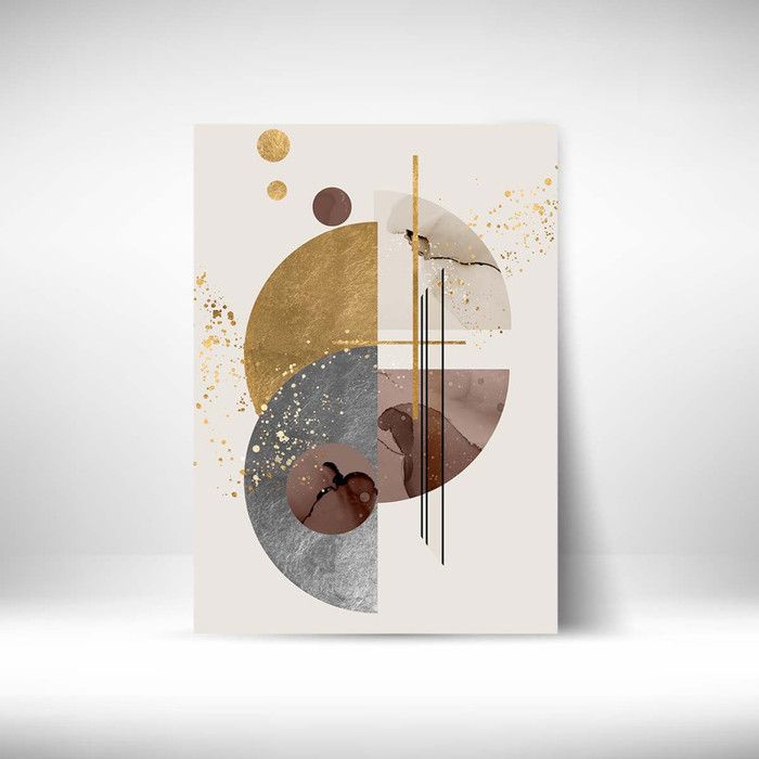 Tableau Décoratif - Invitation à la Modernité - 40 x 60 cm - Multicolore - Design Contemporain