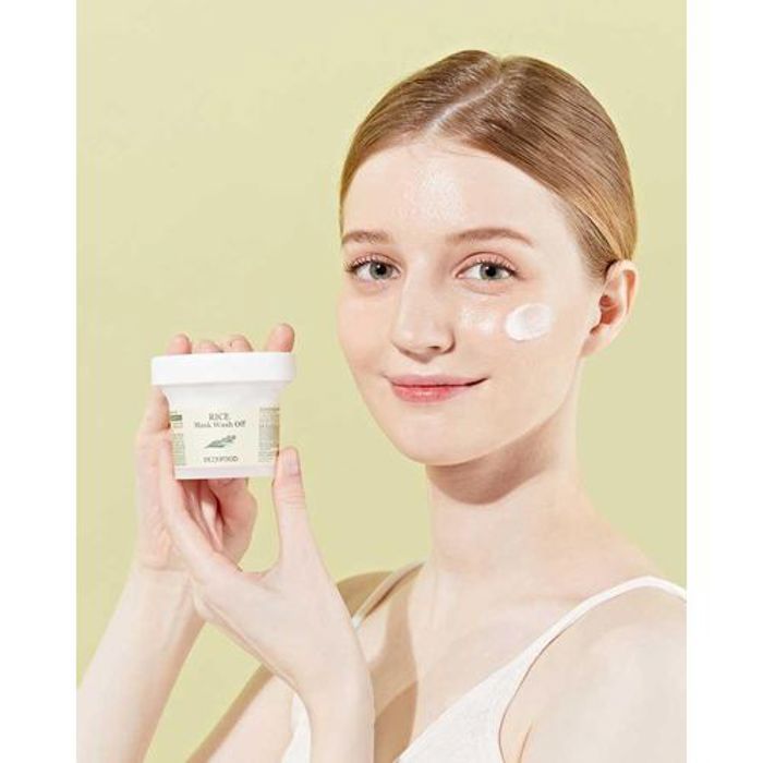 Skinfood Masque au Riz 100g - Masque à rincer, Exfoliant Douceur pour une Peau Éclatante