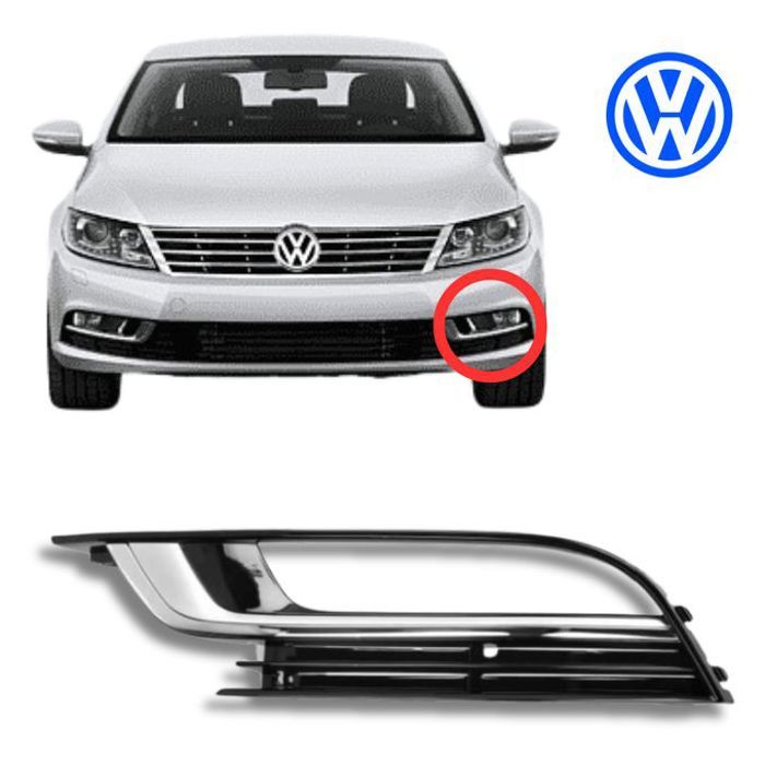 Cache Phare secour Gauche pour Volkswagen Passat CC