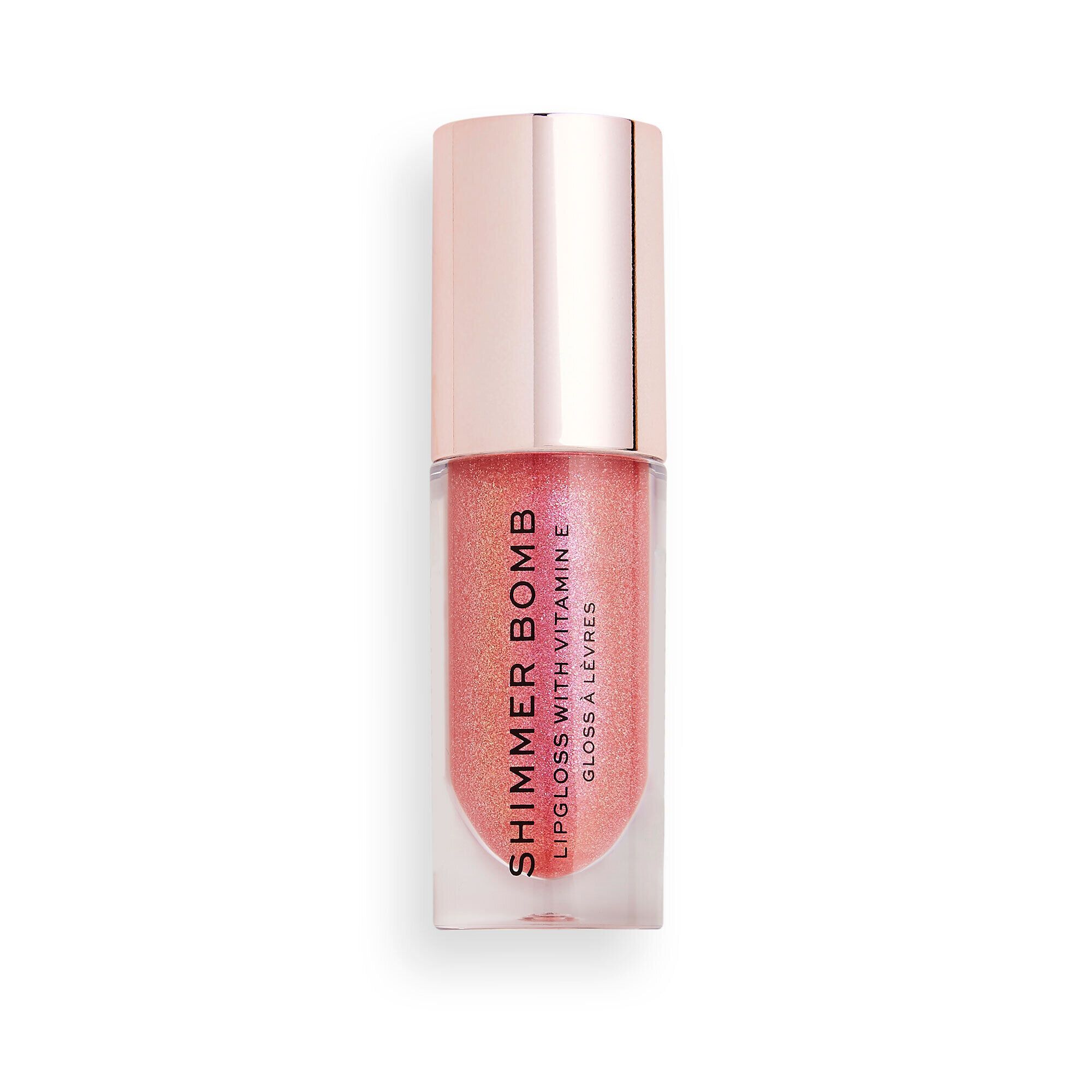 Gloss - Makeup Revolution - Shimmer Bomb - Rose tendre - Volume - Vegan