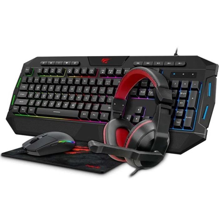 GAMING GAMENOTE COMBO 4 EN 1 : CLAVIER + SOURIS + CASQUE + TAPIS DE SOURIS