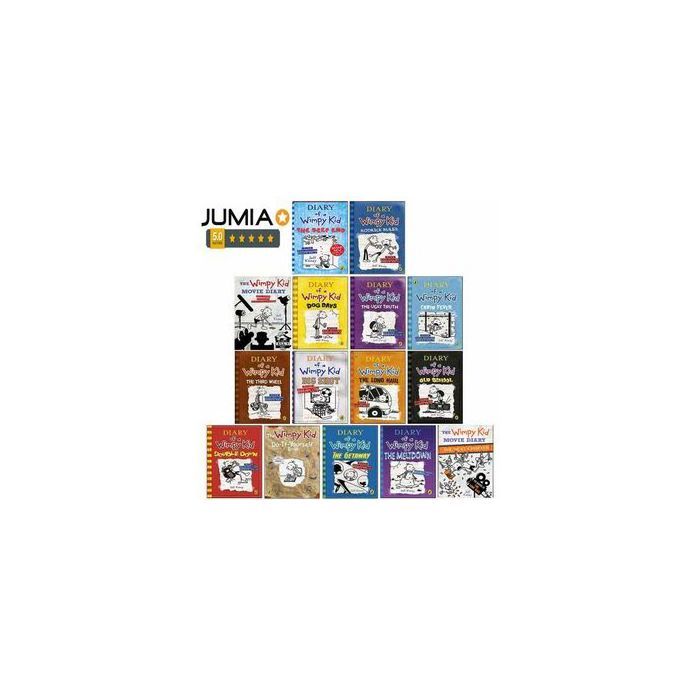 Livre pour enfants - Diary Of A Wimpy Kid - Coffret de 15 livres - Fiction - Jeff Kinney