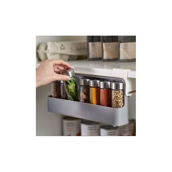 Étagère Murale Autocollante pour Bouteille d'Assaisonnement, Rangement pour Épices de Cuisine