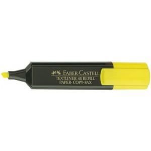 Surligneur - FABER-CASTELL - Textliner 48 Refill - Orange fluo - Pointe biseautée - Largeur 1,0-5,0 mm
