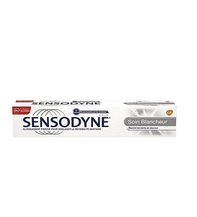 Dentifrice - SENSODYNE - Protection Sensibilité 24h - Soin Blancheur - 75ml - Sans parabène
