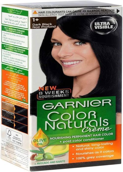 Crème Colorante permanente - Color Naturals - Noir - Sans alcool - Tous types de cheveux - 30 min
