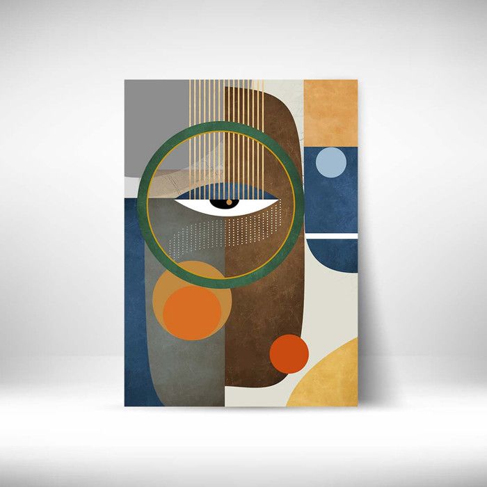 Tableau Décoratif - Palette Contemporaine - 40 x 60 cm - Multicolore - Design Contemporain