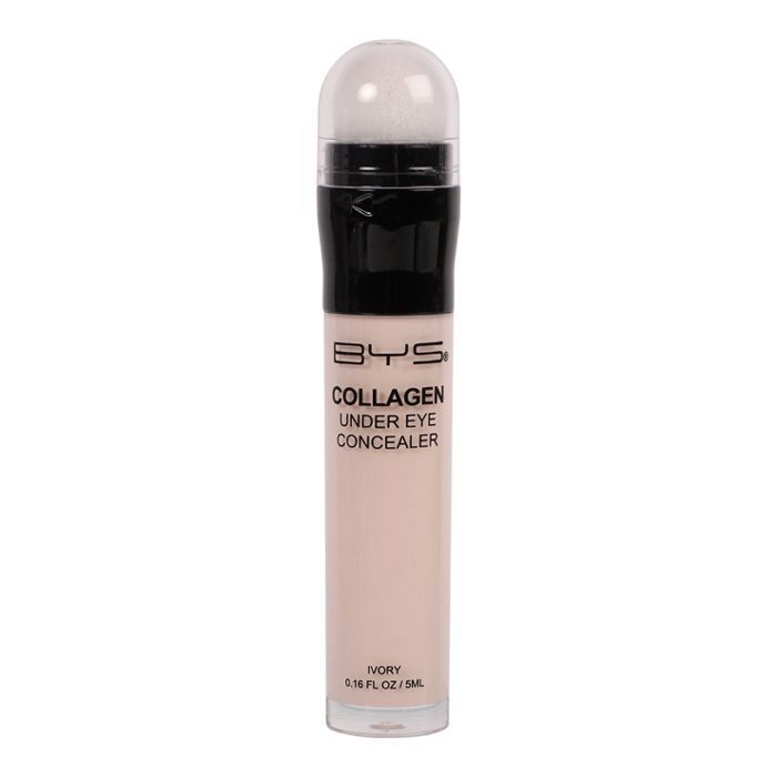 Anticerne - BYS - COLLAGEN UNDER EYE CONCEALER IVORY - Collagène végétalien - Vitamine E - Applicateur éponge