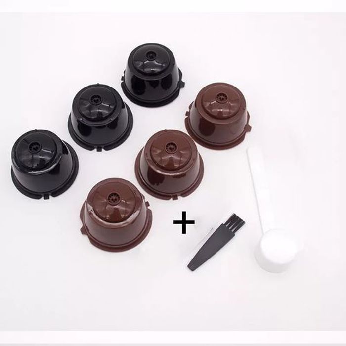 6 Capsules Café Réutilisables  Compatibles Dolce Gusto