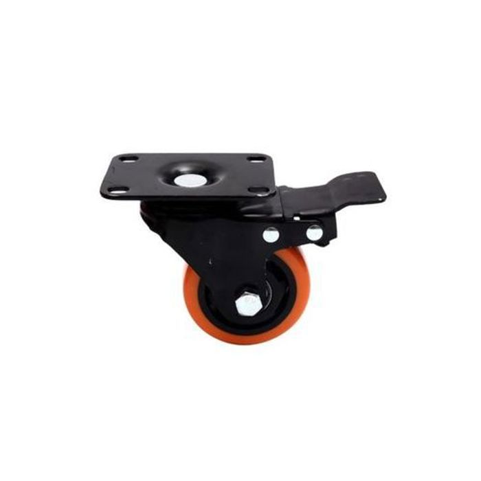 4piéce  Roues pivotantes en chariot de roulettes lourdes 50mm avec frein