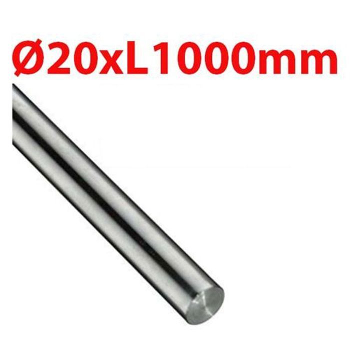 Tige lisse rectifiée Ø20xL1000mm