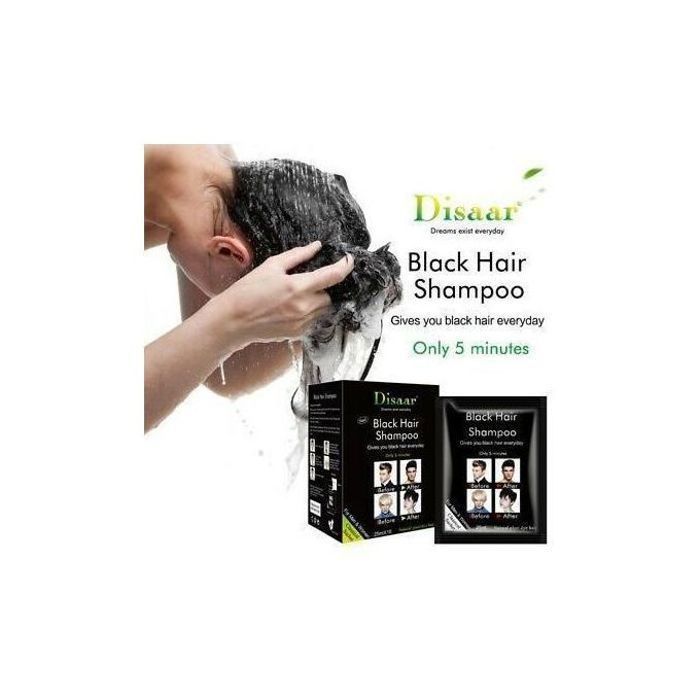 Shampoing Super NOIR naturel Colorant Cheveux Noirs Brillance de cheveux - Pack 10*25 ml