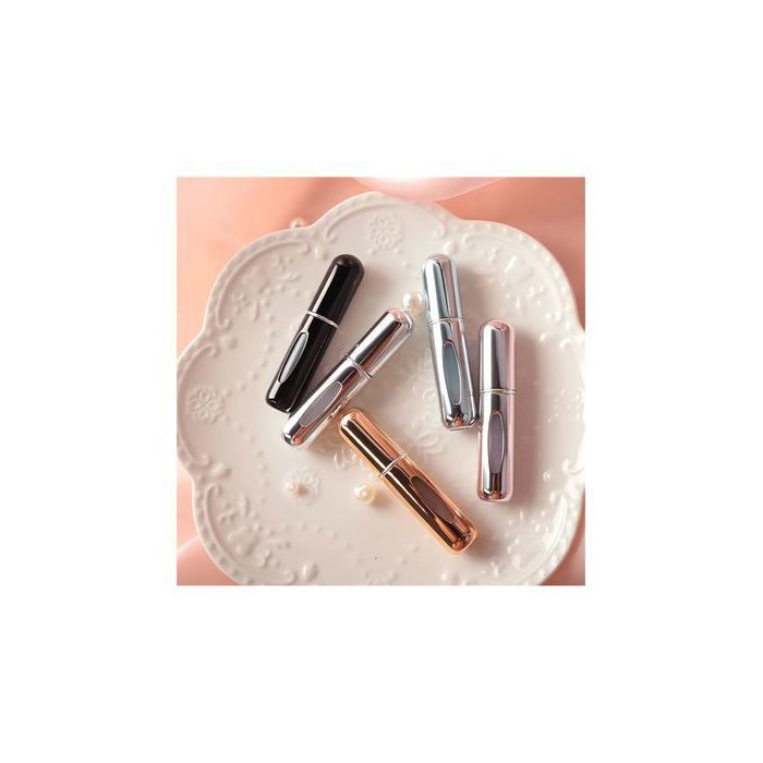 5 pièces Bouteilles de parfum rechargeables de 5 ml, mini bouteille de pulvérisation portable en aluminium pour parfum