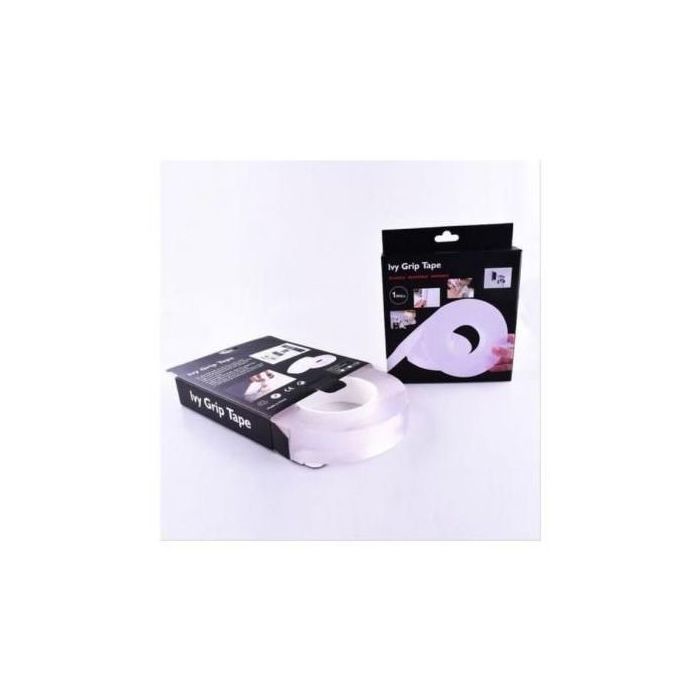 Ruban Adhésif Double Face Transparent Réutilisable Bande Adhésive Murale 5m Pour Rangement Avec Forte Adhésion Maison Bureau 5 mètre