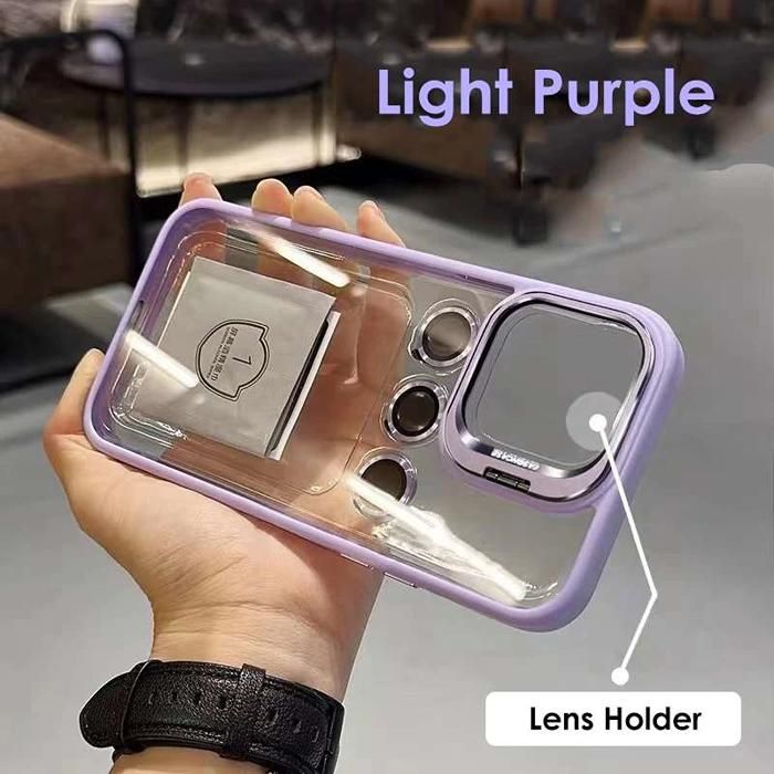 Mauve Coque iPhone 14 Pro Invisible Support Vidéo LENS Caméra