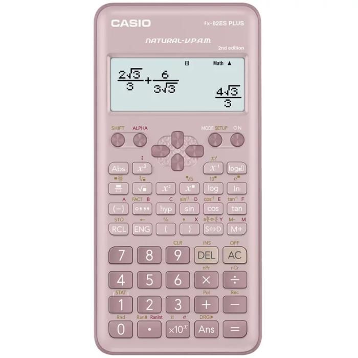 Calculatrice scientifique - CASIO - FX-82ES PLUS - 252 fonctions - Écran - Alimentation par pile