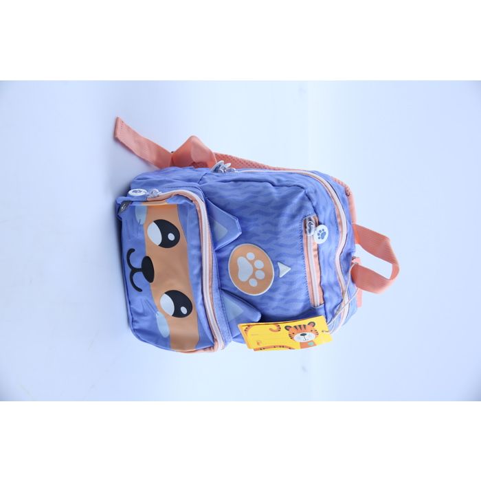 Sac à goûter - AUCHAN - 30 cm - Motif chat violet - Cape intégrée - Enfant mixte