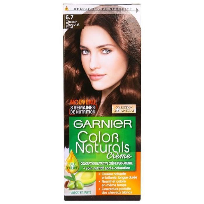 Crème colorante permanente - Color Naturals - Châtain Éclat 6.7 - Non gras - Tous types de cheveux
