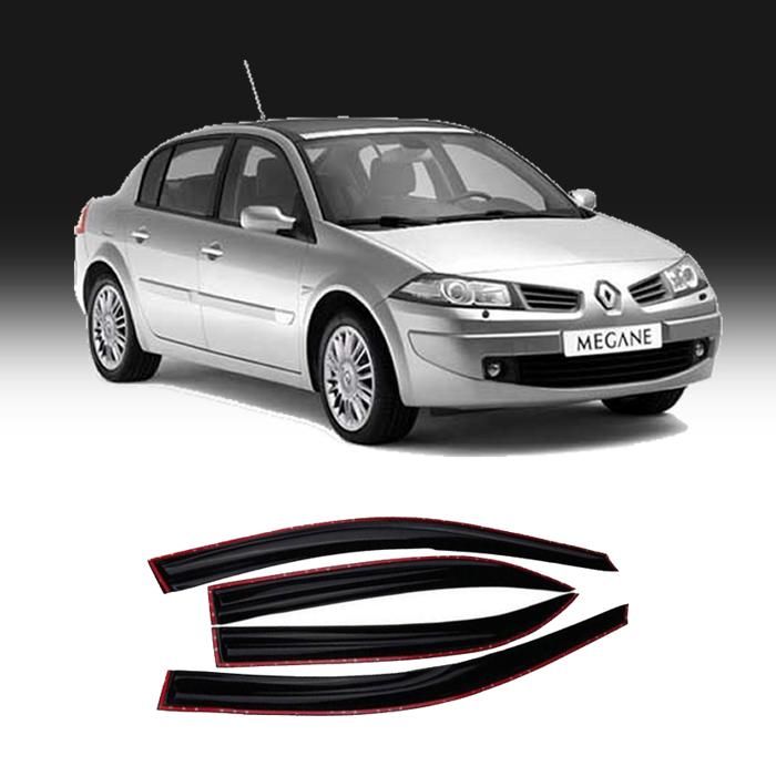 Déflecteur - Renault Megane 2 - Noir - Améliore circulation d'air - Réduit bruit extérieur