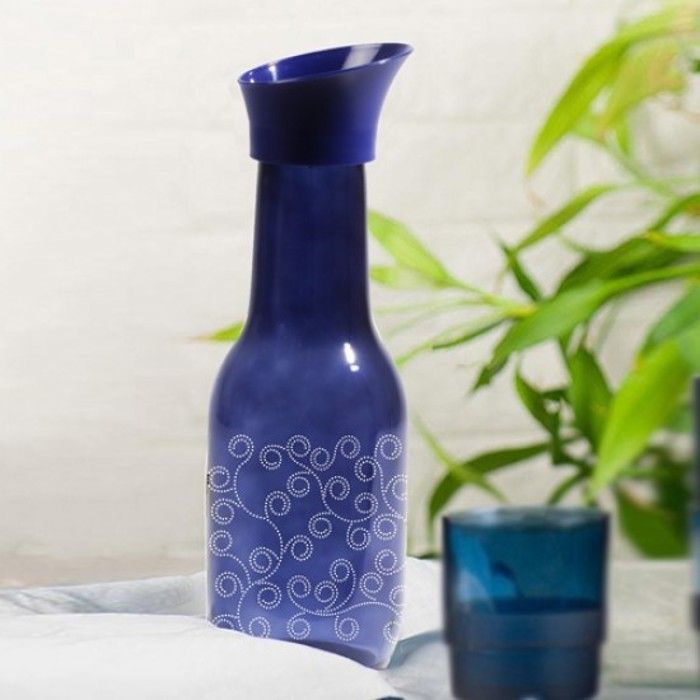 Carafe d'eau - Non spécifié - 1 lt - Gris - Verre - 29cm x 7cm