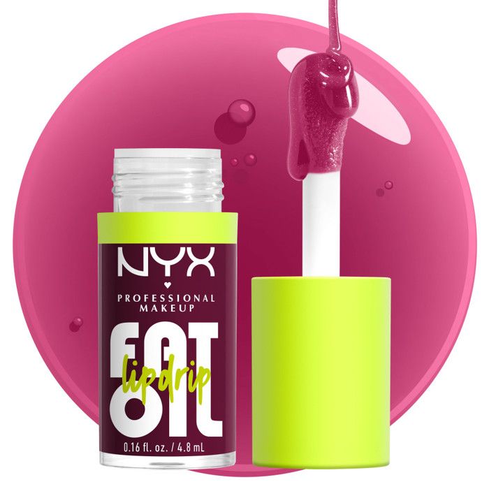 Gloss - Nyx Professional Makeup - Lipgloss Fat Oil - Rose - 4,8 ml - Hydratation intense