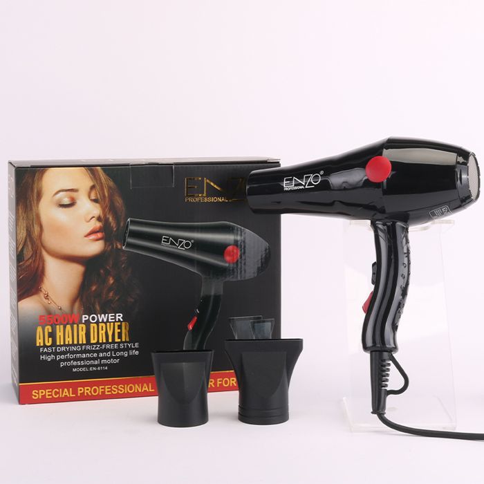 Sèche cheveux - ENZO - EN-6114 - 5500W - Cordon pivotant 360° - Revêtement en titane
