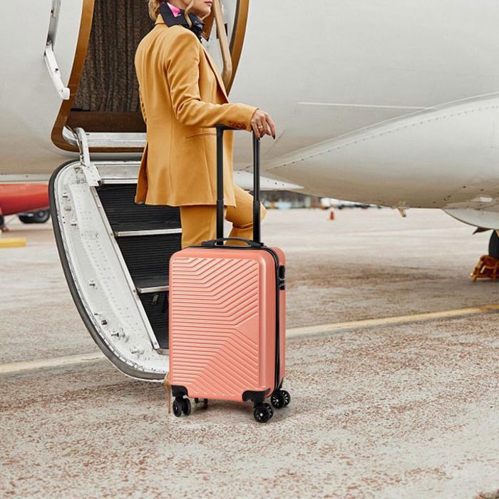 Valise de Taille Moyenne 65 cm - Rose Gold - Polycarbonate - 20 kg