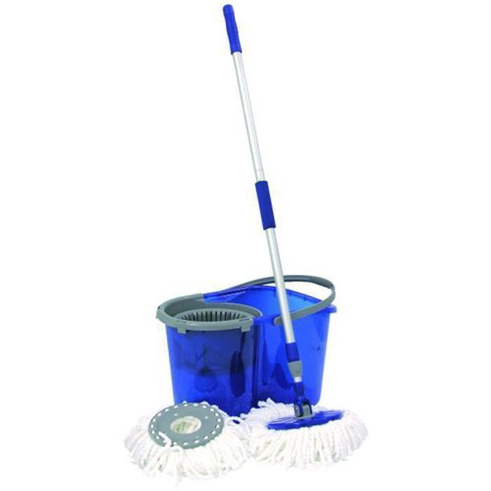 Neco SEAU COMPLET D'ESSORAGE 14 LITRES Balai magique rotatif 360°