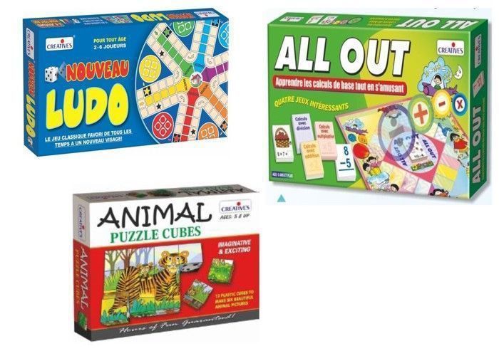 Pack 1 jeu de sociéte + 1 jeu de calcul + 1 puzzle cube