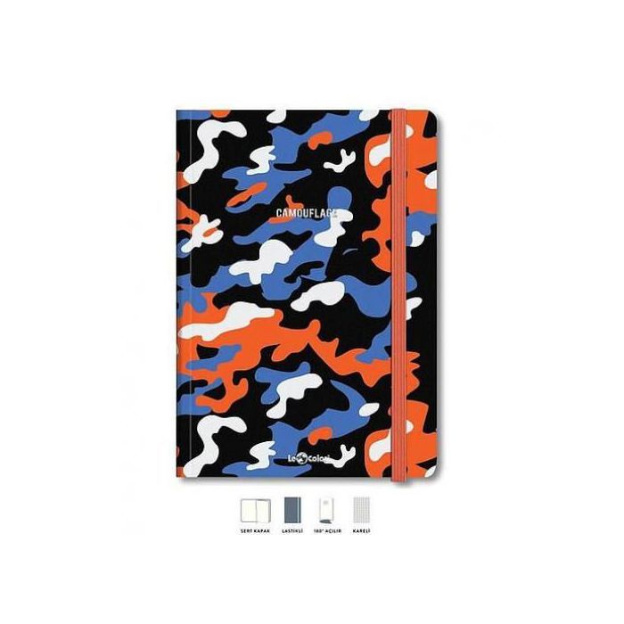 Color Bloc Note CAMOUFLAGE 5*5 192P 17x24