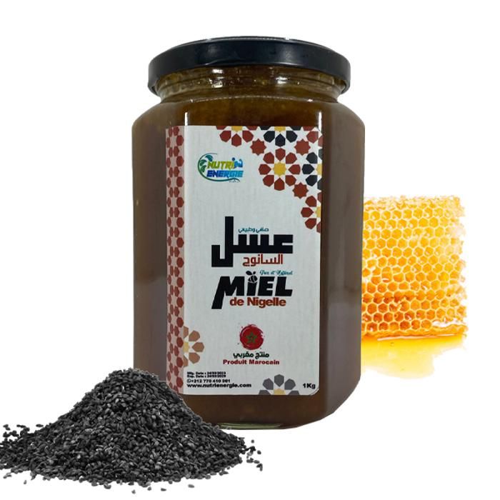 Miel de Nigelle 100 % Pure et Naturelle - 1kg - NUTRIENERGIE