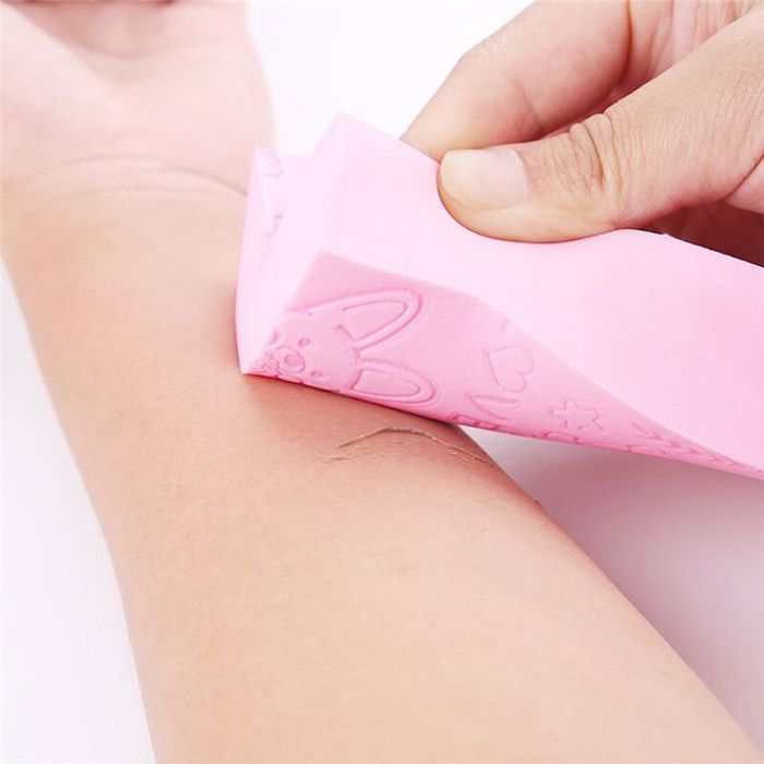 Éponge de bain magique, pour enlever peau morte, enfants et adultes, exfoliant, brosse douche