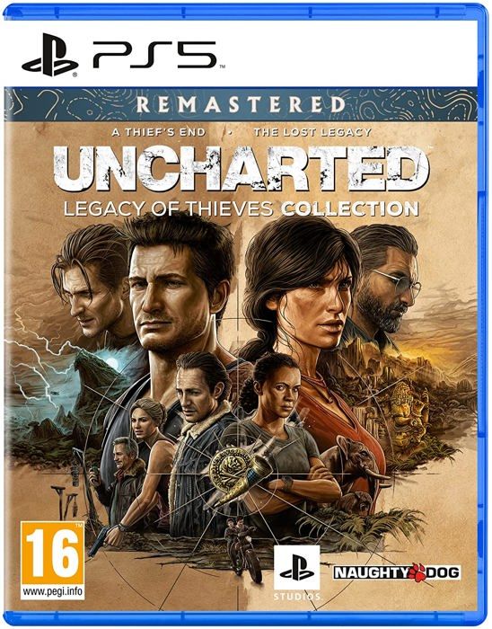 Spelvideo - Uncharted - Legacy of Thieves Collection - PS5 - Äventyr - Blu-Ray