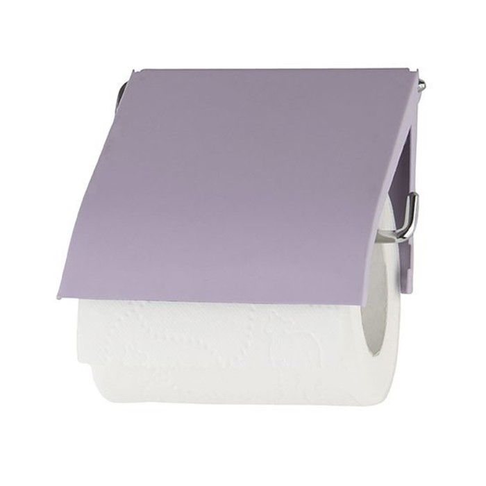 PORTE PAPIER WC METAL SOFT TOUCH VIOLET 12.5X13CM R 861306