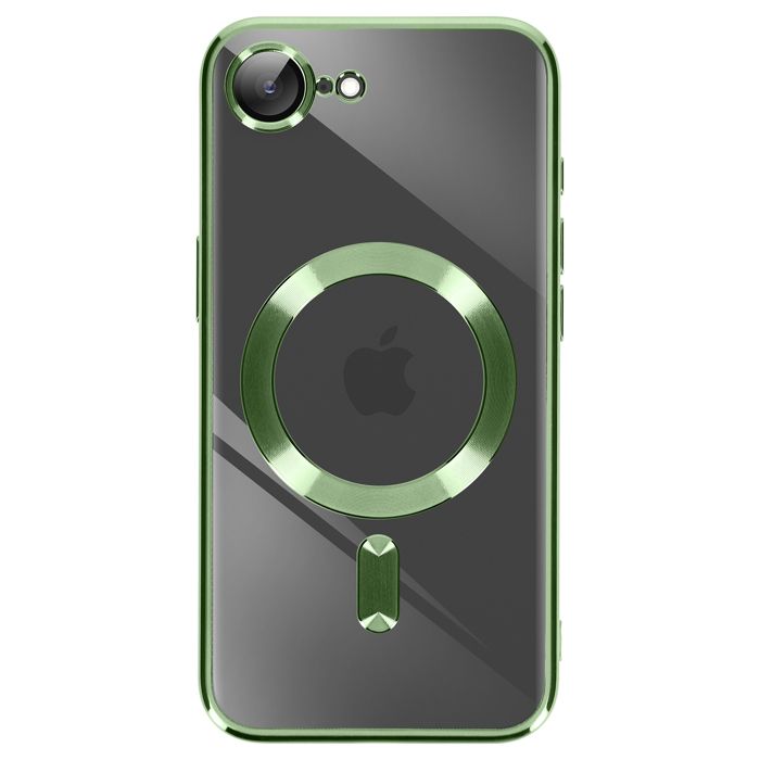 iPhone 16e Skal med Skyddad Kamera i Grönt Silikon